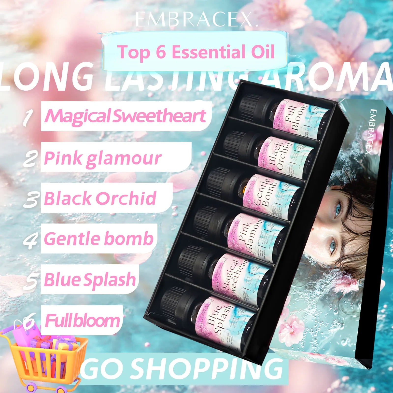 10Ml Black Orchid Essential Oil Women'S Essential Oils Perfume Oils Long Lasting Scent DIY Candle/Soap Skin Care Holiday Gifts