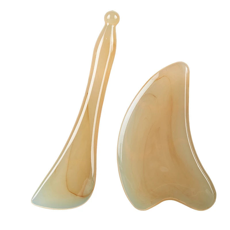 Skin Scraping Resin Gua Sha Massage Board Guasha Plate Face Eye SPA Massager Scrapers Tools for Face Neck Back Body Legs