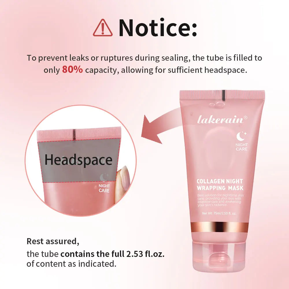 Collagen Wrapping Peel-Off Mask Rejuvenation Moisturizing Brightening Korean Face Mask Make Glowy Skin Elasticity Facial Mask