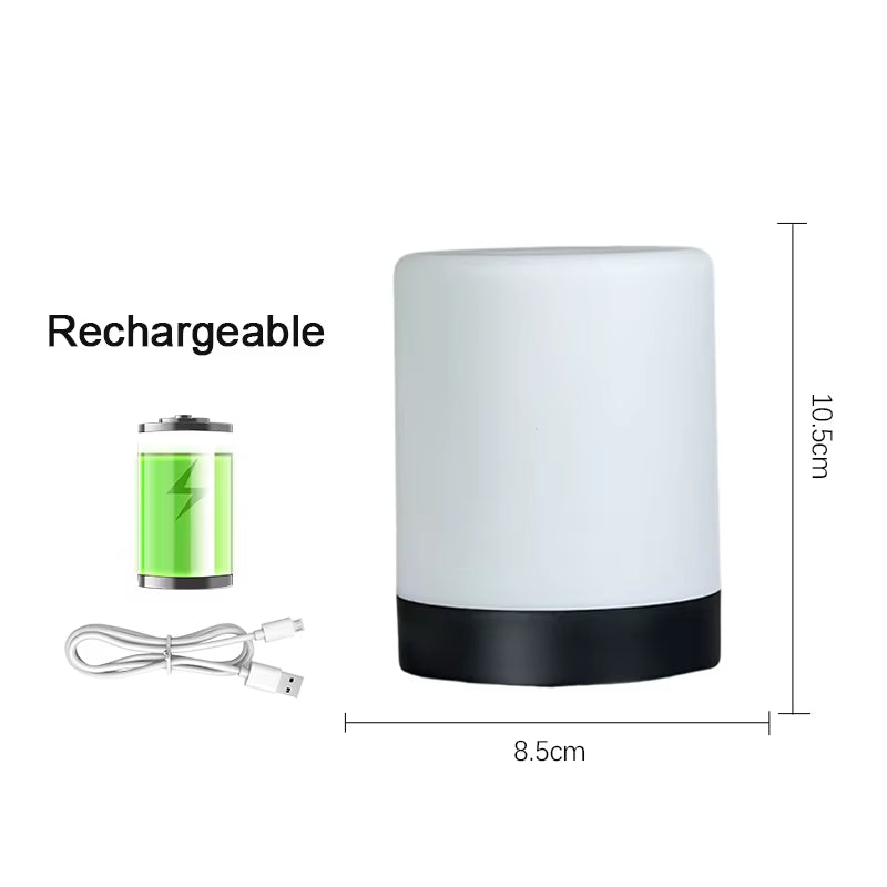Dimmable Bedside Night Lights Charging Desktop Night Lamps Bedroom Bedside Lighting Decoration Touch Reading Led Table Lamps