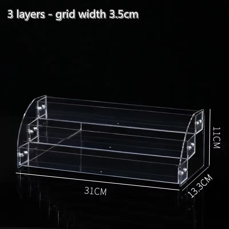 Transparent Acrylic Perfume Display Rack Multi-Layer Nail Polish Storage Rack Ladder Desktop Toy Display Rack Shop Display Tool