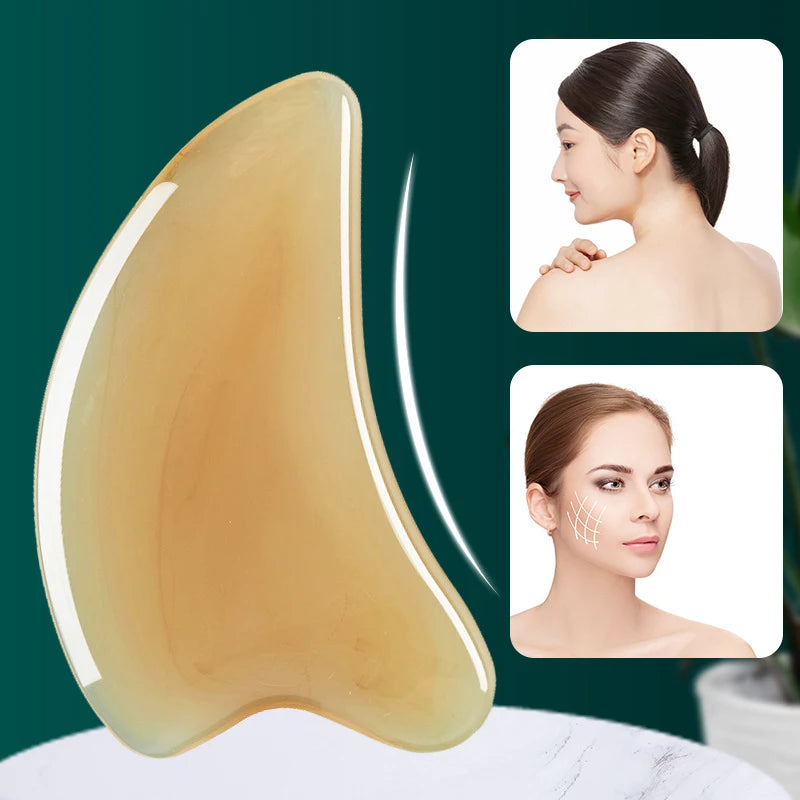 Skin Scraping Resin Gua Sha Massage Board Guasha Plate Face Eye SPA Massager Scrapers Tools for Face Neck Back Body Legs