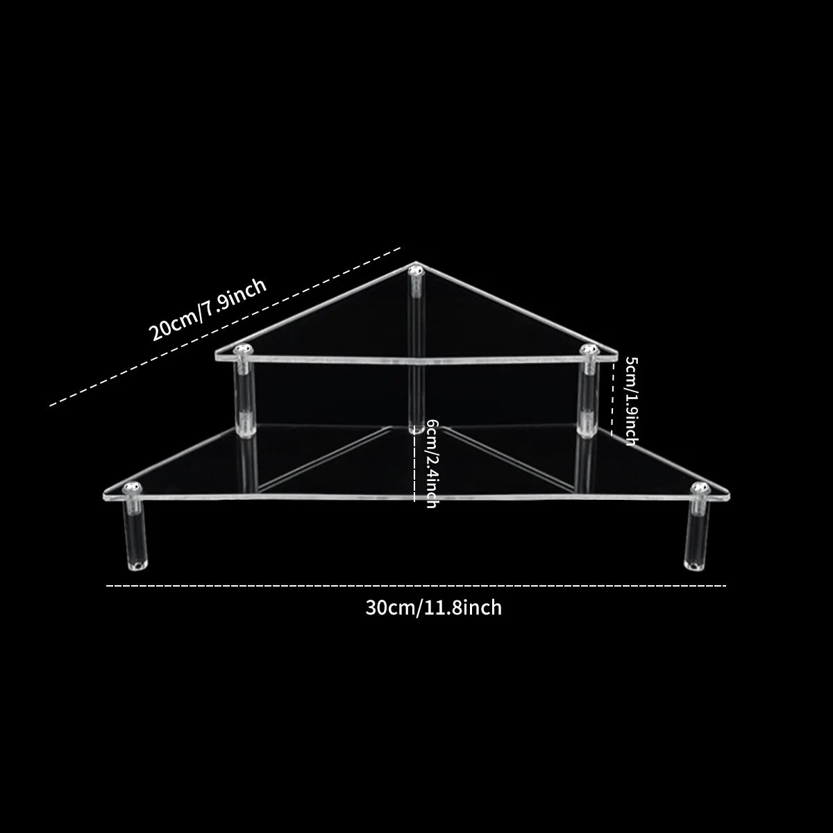 Clear Acrylic Display Stand for Anime Figures Cupcake Shelf Organizer Desserts Holder Jewels Display Risers Stand Perfume Stand