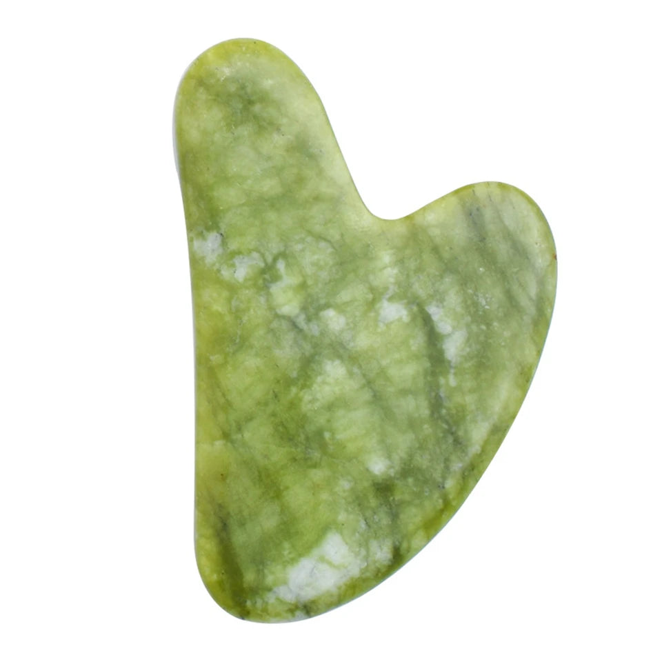 Natural Jade Stone Gua Sha Massage Board Rose Quartz Guasha Plate Jade Face Massager Scrapers Tools for Face Neck Back Body