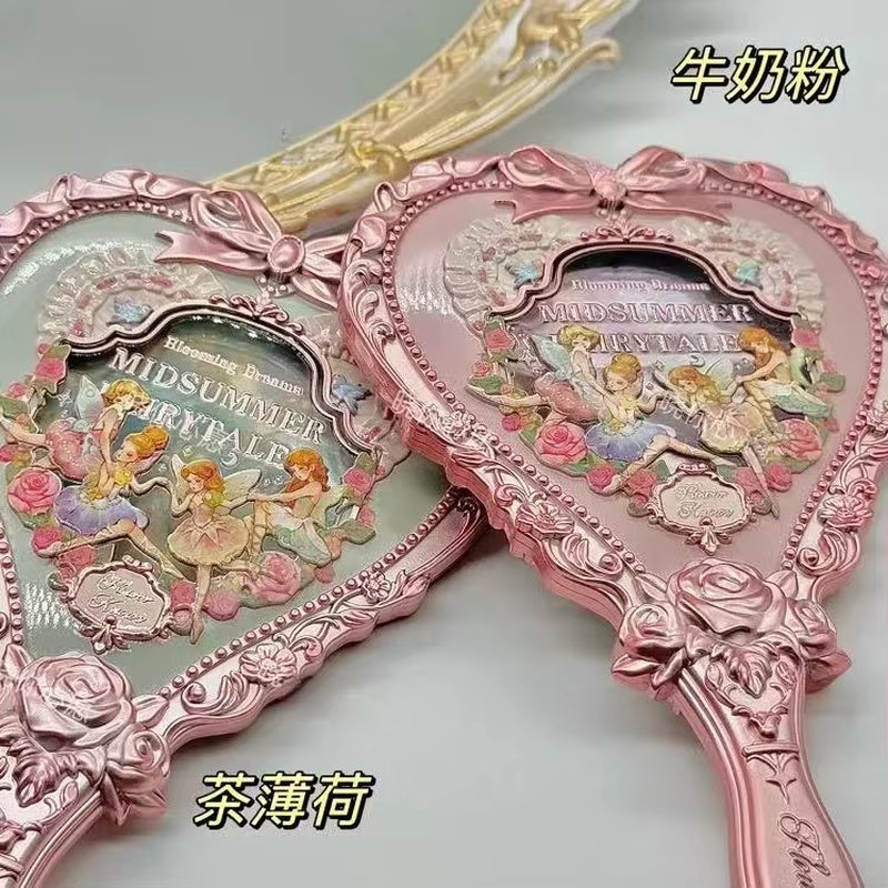 Flower Knows Vanity Mirror Violet Strawberry Rococo Hand Mirror Makeup Mirrors Portable Mirror with Handle