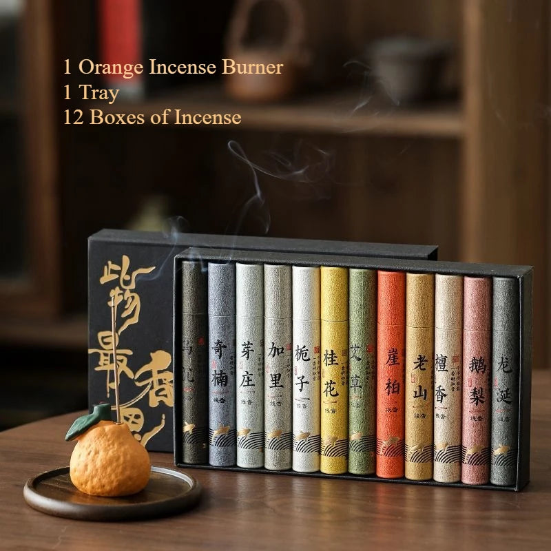 Creative Orange Thread Incense Burner Home Indoor Incense Insertion Incense Holder Incense Insertion Incense Burner