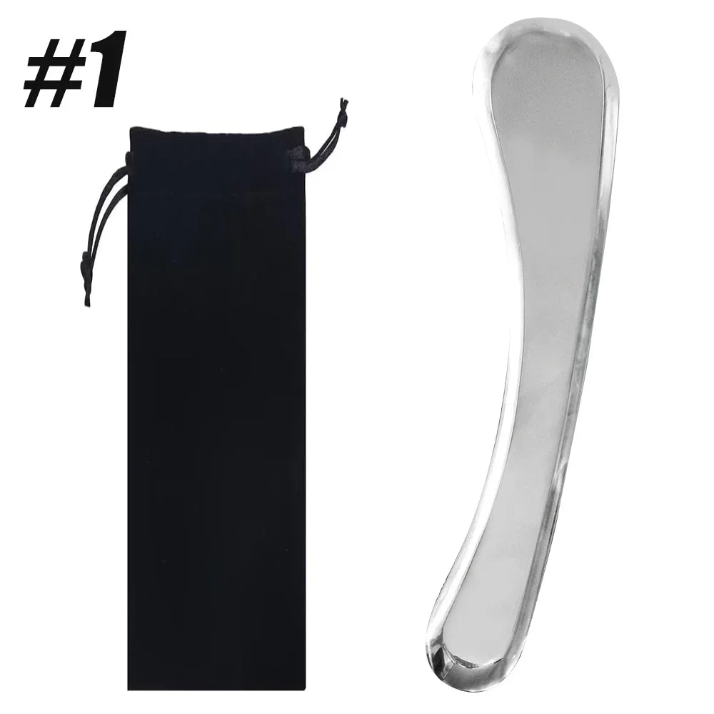 1PCS Stainless Steel Body Gua Sha - Muscle Scraper, Scar Tissue, Body Sculpting, Scraper Tool for Massage and Lymphatic Drainage