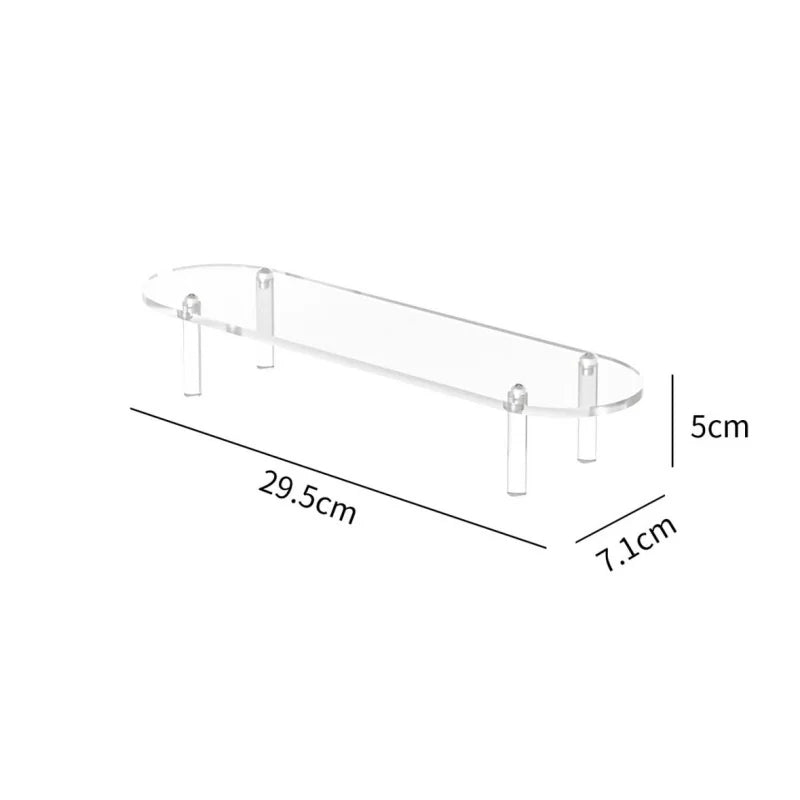 Clear Acrylic Display Stand for Anime Figures Cupcake Shelf Organizer Desserts Holder Jewels Display Risers Stand Perfume Stand