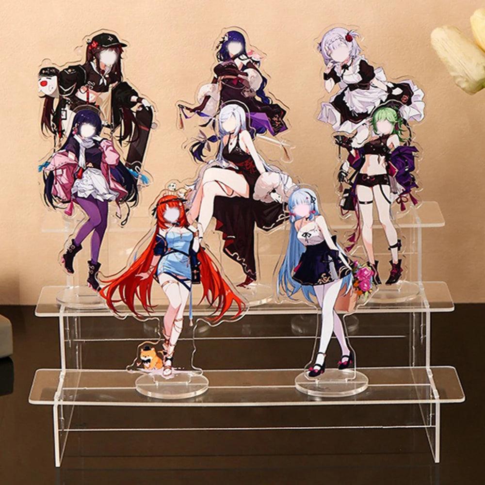 Clear Display Stand Figures Holder Blind Box Storage Perfume Cupcake Storage Shelf Organizer Jewellery Cosmetics Display Rack