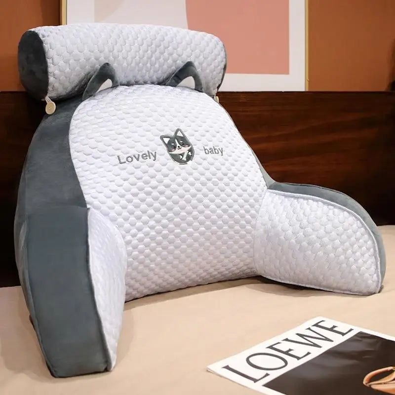 Ice Silk Pregnant Women'S Bedside Cushions Waist Pillows Bedside Soft Large Backrest Waist Cushion Triangular Reading Pillow