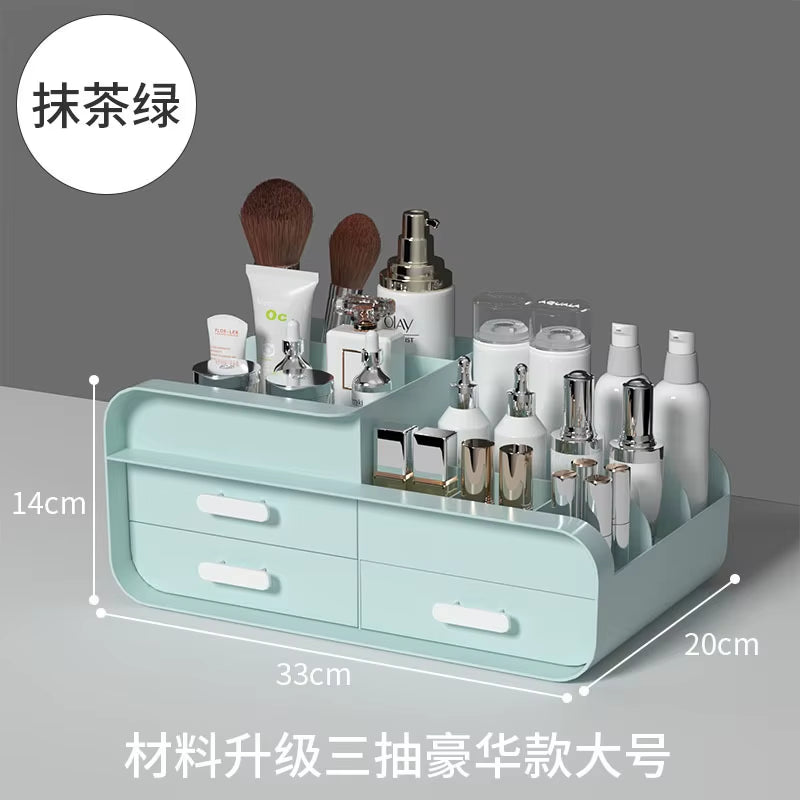 Desktop Makeup Organizer Cosmetic Storage Box Jewelry Nail Polish Drawer Organizer Container Lipstick Sorting Sundries Cases