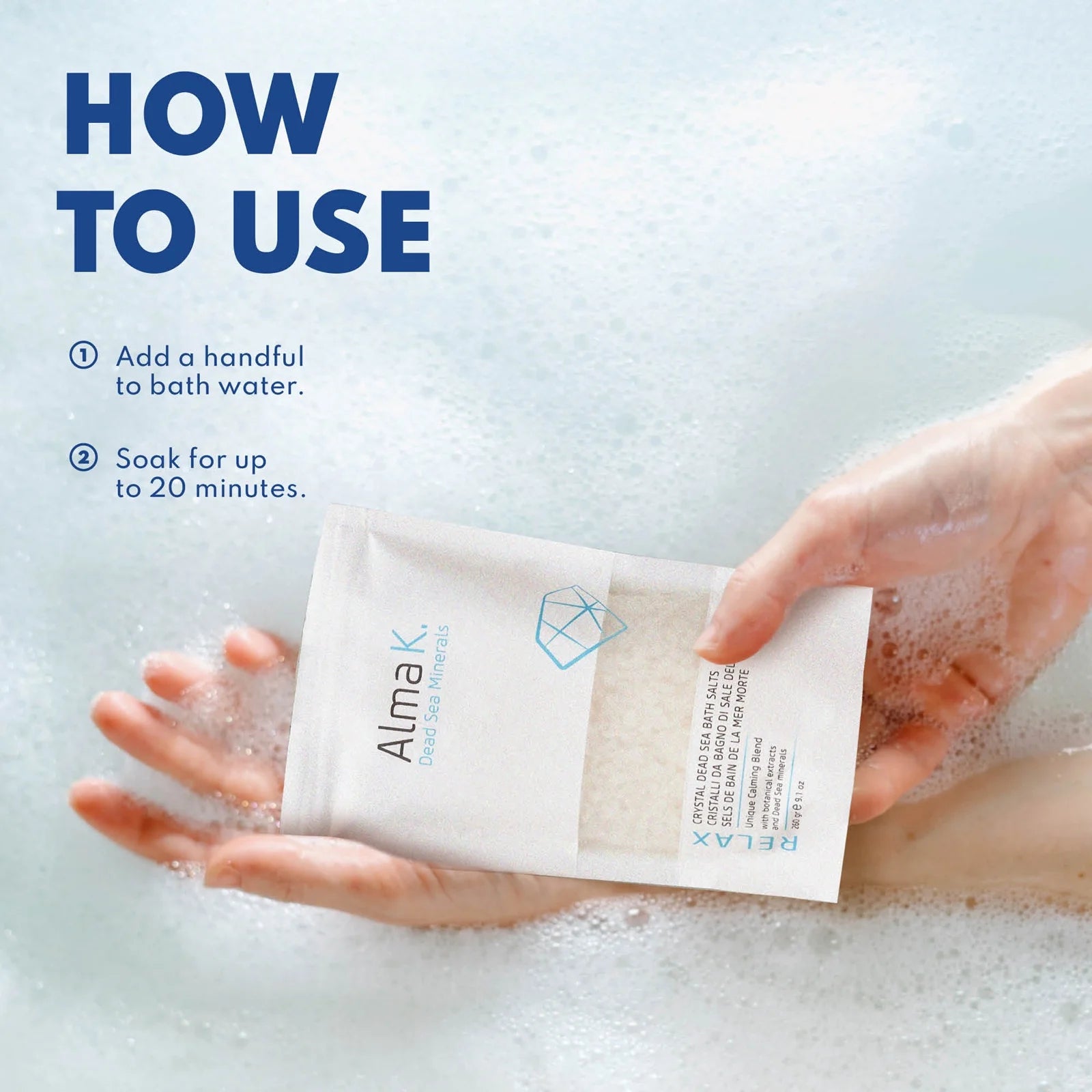 Crystal Dead Sea Bath Salts, Bath Soak, 9.1 Oz
