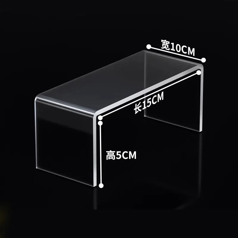Clear Acrylic Shelf Desktop Display Cabinet Baffle Wardrobe Refrigerator Layered Partition Cosmetics Toy Perfume Storage Rack