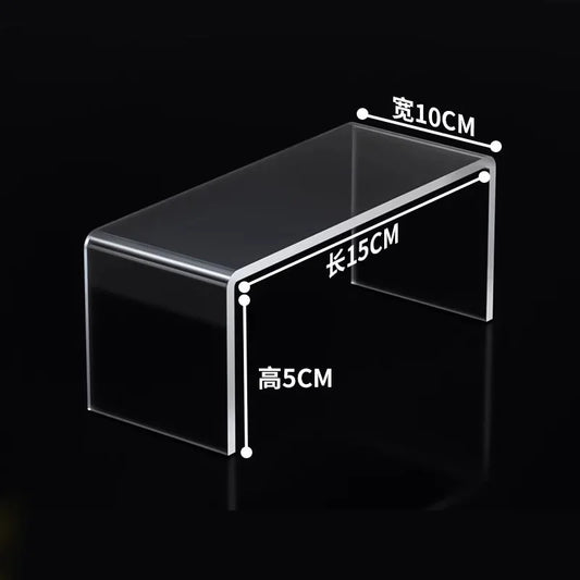 Clear Acrylic Shelf Desktop Display Cabinet Baffle Wardrobe Refrigerator Layered Partition Cosmetics Toy Perfume Storage Rack