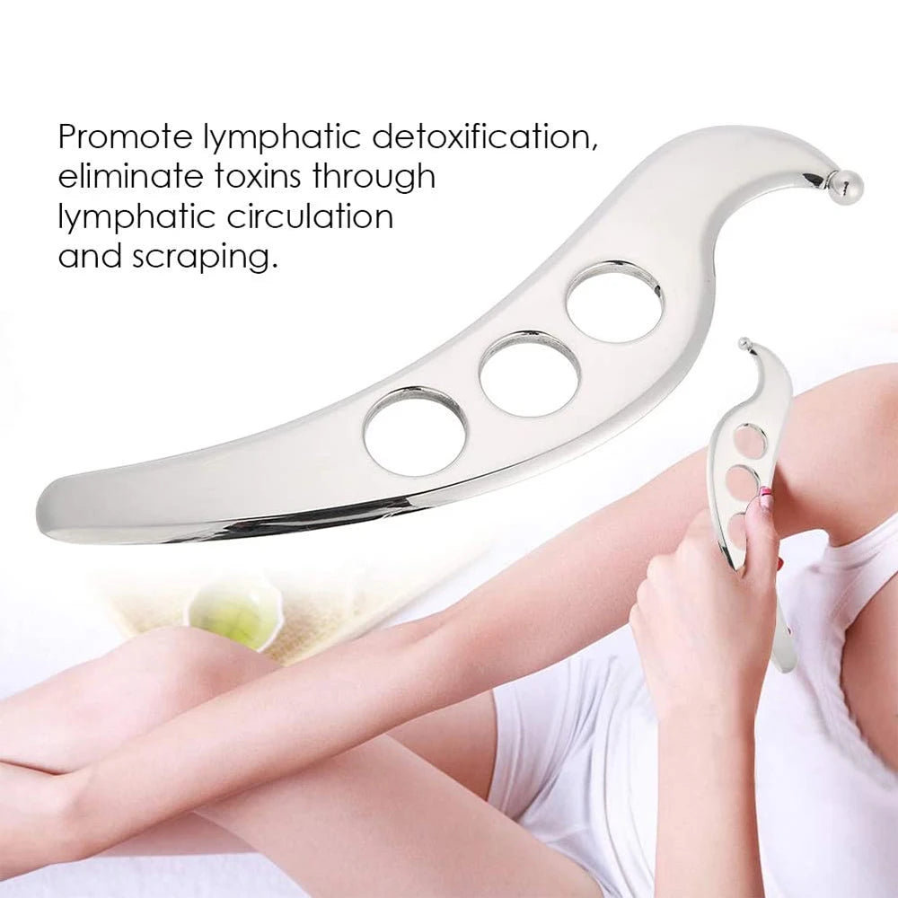 1PC Stainless Steel Muscle Scraper Massage Tool Gua Sha Iastm for Deep Tissue Scraping for Myofascial Release,Muscle Pain Relief