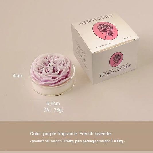 Modern Rose Scented Candles Soybean Wax Qixi Gifts Valentine'S Day Birthday Wedding Home Atmosphere Decorative Candles Gifts