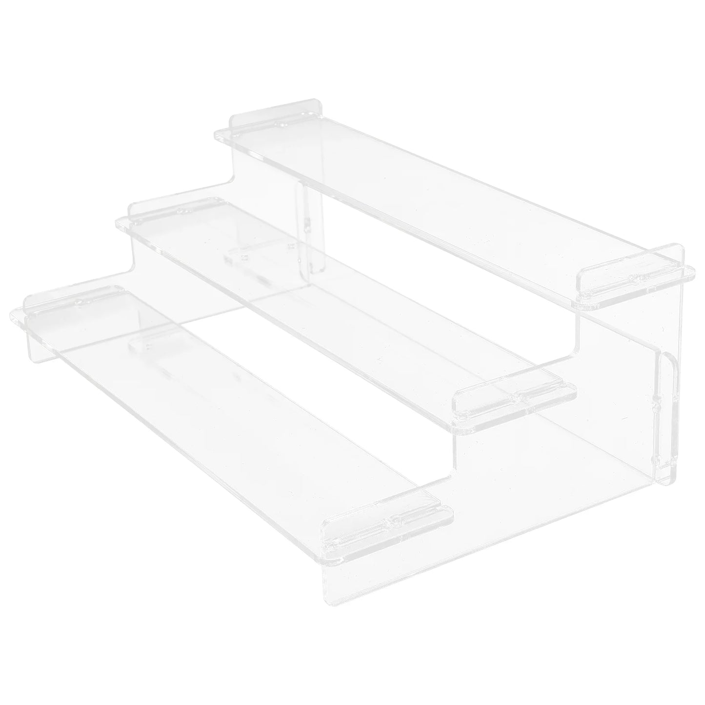 Transparent Ladder Display Rack Cake Stand Perfume Acrylic Figurine Holder Bracelet Necklace Stairs Exhibitor Figures