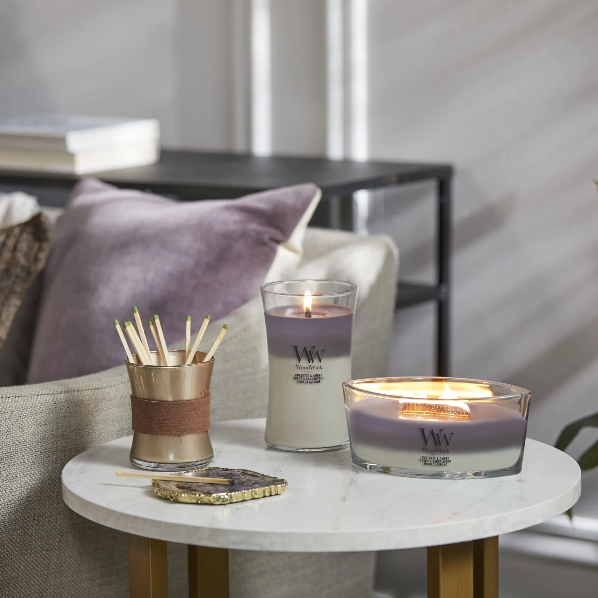 Ellipse Trilogy Scented Candle, Amethyst Sky, 16 Oz