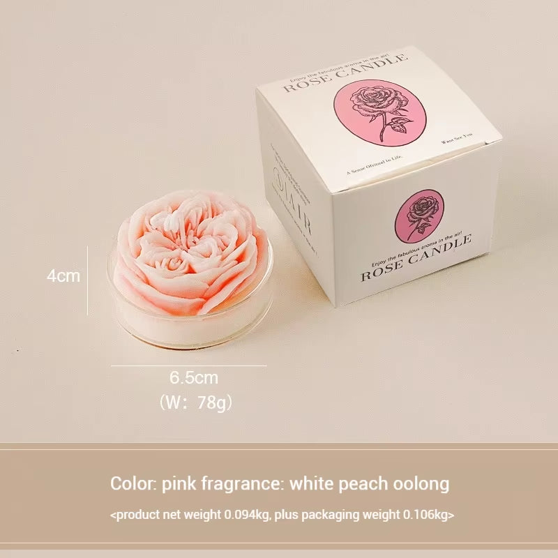 Modern Rose Scented Candles Soybean Wax Qixi Gifts Valentine'S Day Birthday Wedding Home Atmosphere Decorative Candles Gifts