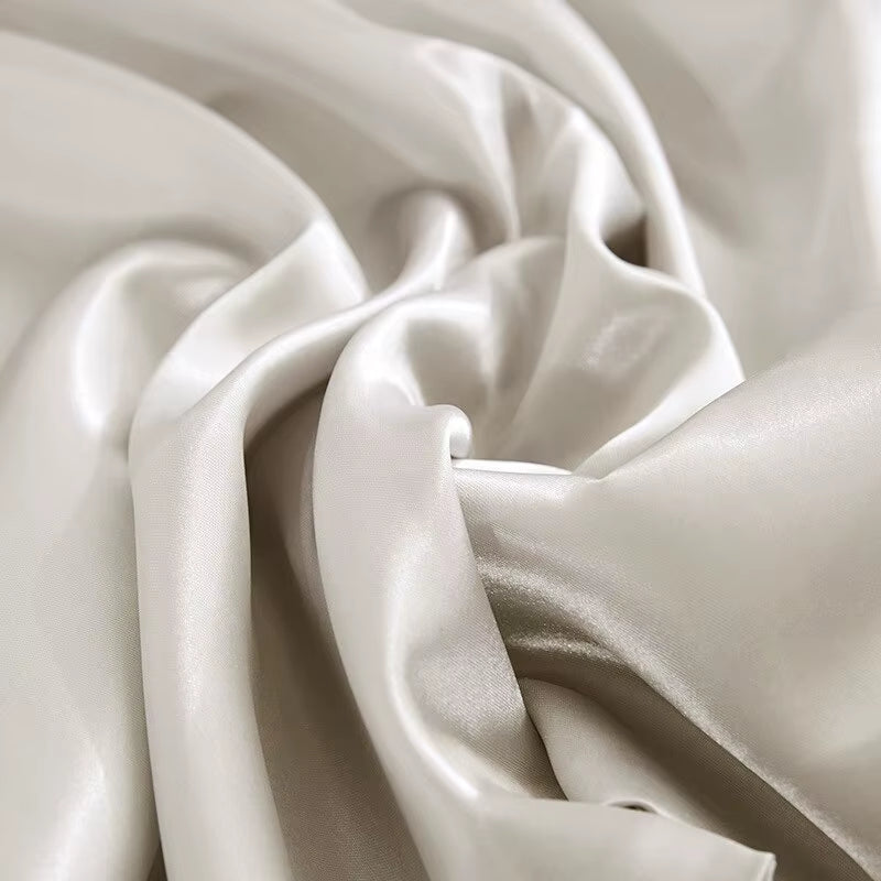 Satin Pillowcases Hair Skin Friendly Simulation Silk Pillowcases with Envelope Closure for Bedroom Office Living Room No Pillow