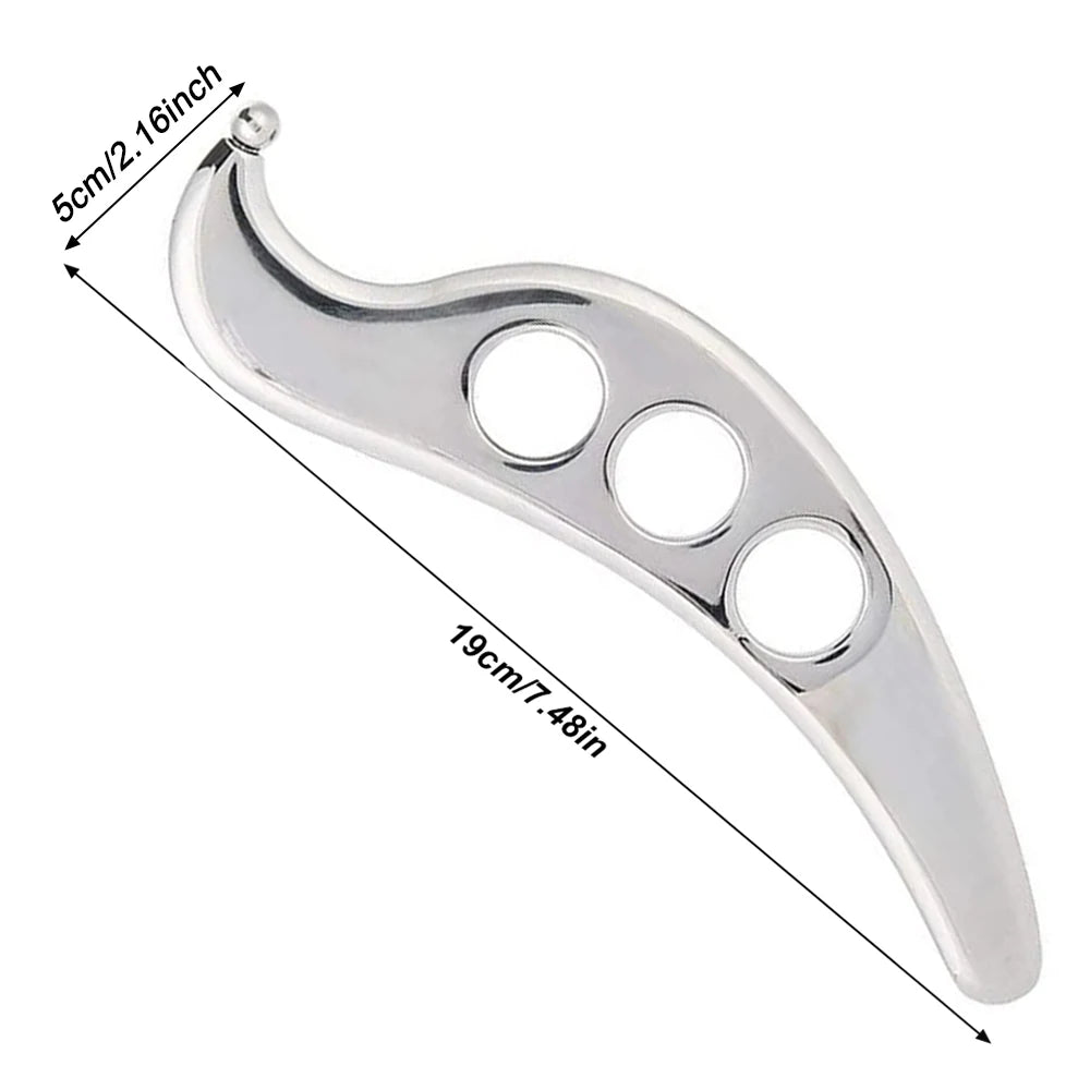 1PC Stainless Steel Muscle Scraper Massage Tool Gua Sha Iastm for Deep Tissue Scraping for Myofascial Release,Muscle Pain Relief