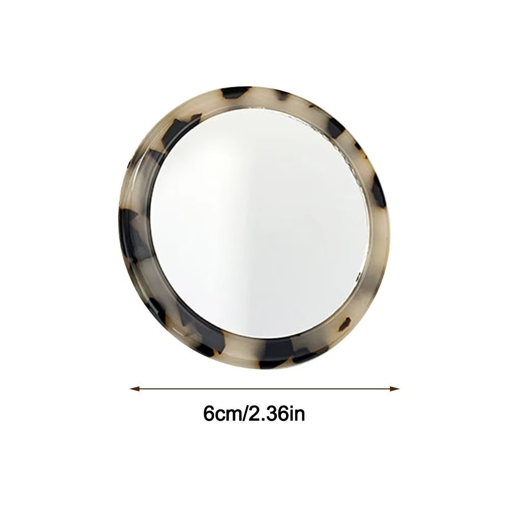 New Simple Acetate Mini round Mirror Makeup Mirror Cosmetic Vanity Mirror SPA Salon Compact Mirrors Portable Beauty Mirrors