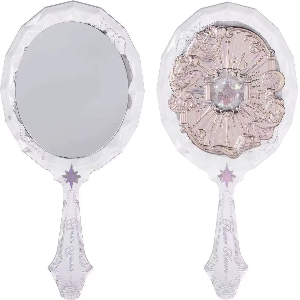 Flower Knows Vanity Mirror Violet Strawberry Rococo Hand Mirror Makeup Mirrors Portable Mirror with Handle