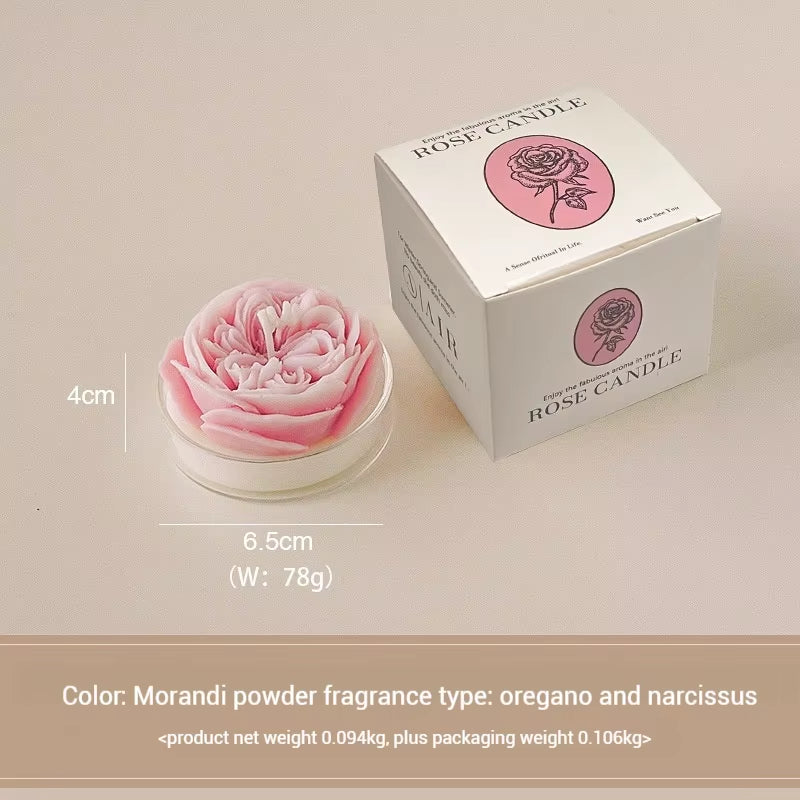 Modern Rose Scented Candles Soybean Wax Qixi Gifts Valentine'S Day Birthday Wedding Home Atmosphere Decorative Candles Gifts
