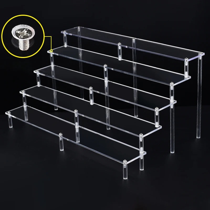 20-50Cm Acrylic Riser Display Riser Shelf for Figures Display Stand Display Cupcake Perfume Organizer Cologne Makeup Collection