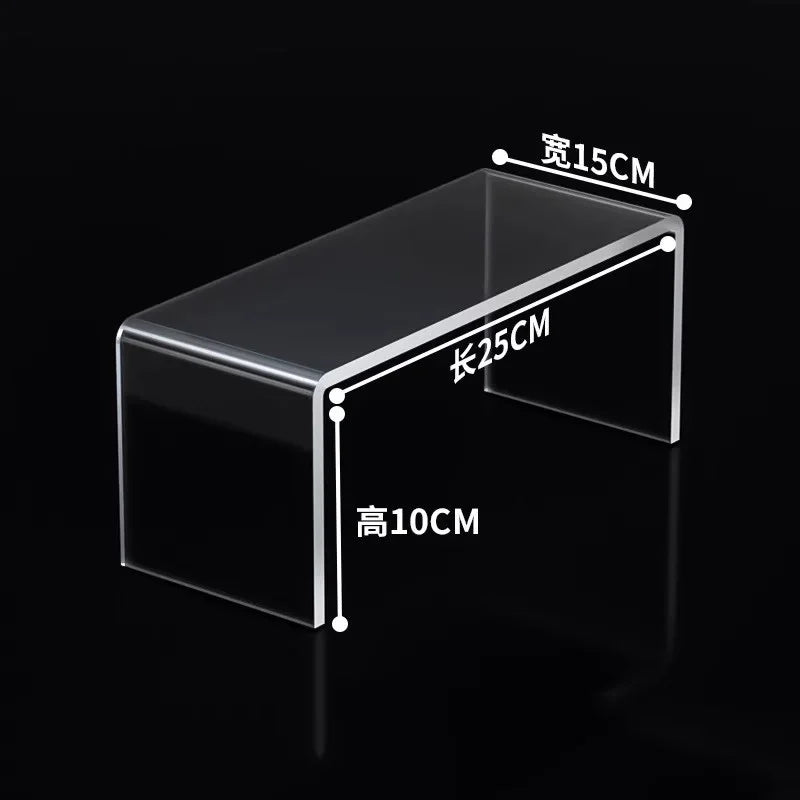 Clear Acrylic Shelf Desktop Display Cabinet Baffle Wardrobe Refrigerator Layered Partition Cosmetics Toy Perfume Storage Rack