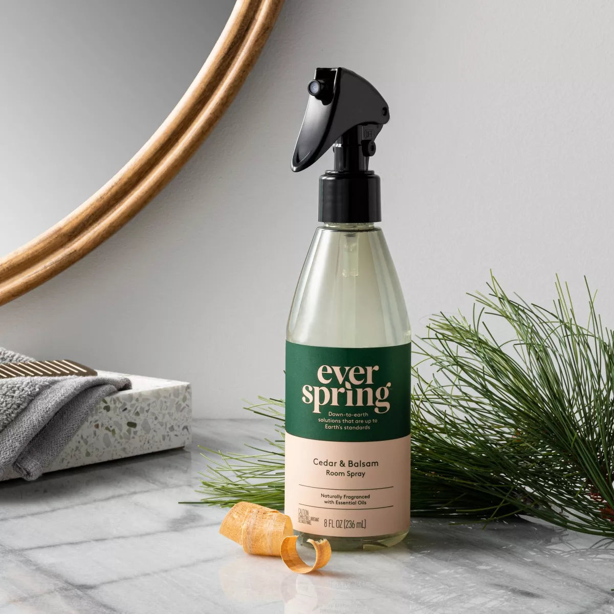 Air Care Fragrance Room Spray - Cedar & Balsam - 8 Fl Oz - Everspring™