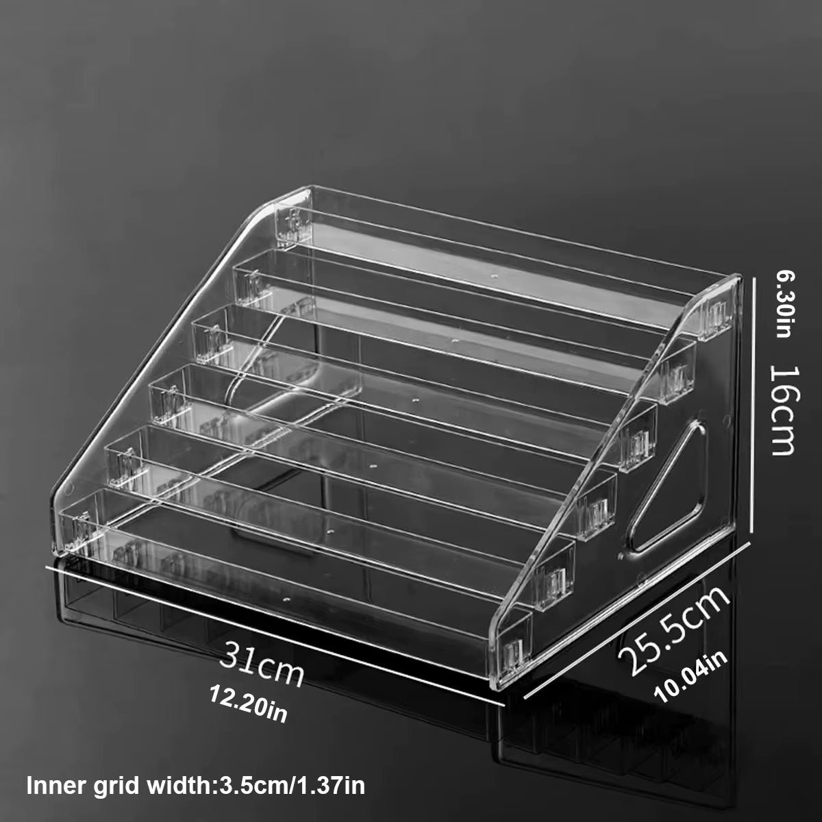 1Pc Acrylic Multilayer Ladder Transparent Perfume Display Shelf Cosmetics Store Display Shelf Is Suitable for Lipstick Organizer