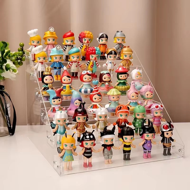 Transparent Acrylic Perfume Display Rack Multi-Layer Nail Polish Storage Rack Ladder Desktop Toy Display Rack Shop Display Tool