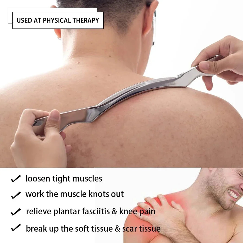 1/4/5/7Pcs Stainless Steel Gua Sha Scraping Massage Tool Set IASTM Tools Great Soft Tissue Mobilization Tool
