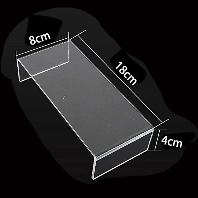 Clear Acrylic Display Stand for Cupcake, Jewellery and Perfume, U-Shape Display Shelf for Blind Box Toy, Action Figure
