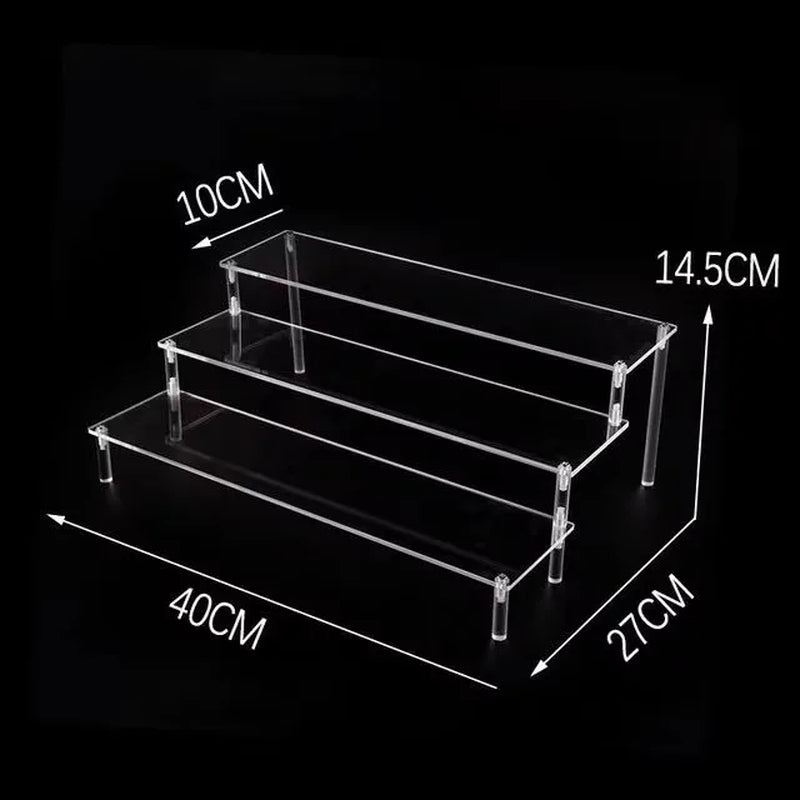 20-50Cm Acrylic Riser Display Riser Shelf for Figures Display Stand Display Cupcake Perfume Organizer Cologne Makeup Collection