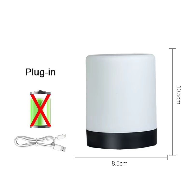 Dimmable Bedside Night Lights Charging Desktop Night Lamps Bedroom Bedside Lighting Decoration Touch Reading Led Table Lamps