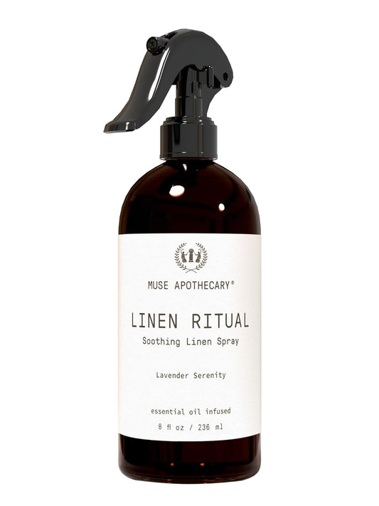 Linen Ritual - Aromatic, Soothing, and Relaxing Linen Spray for Bedding, Laundry and Fabric Spray Freshener - Infused with Aromatherapy Essential Oils - Lavender Serenity