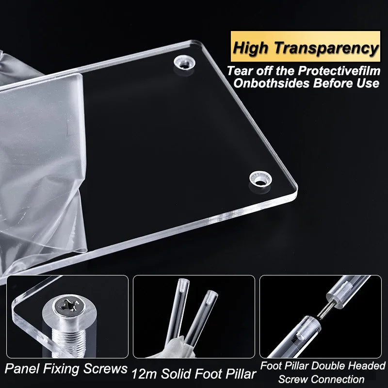1-4 Layers Acrylic Display Stand Durable Display Rack for Cupcake Perfume Doll Transparent Trapezoidal Blind Boxes Storage Shelf