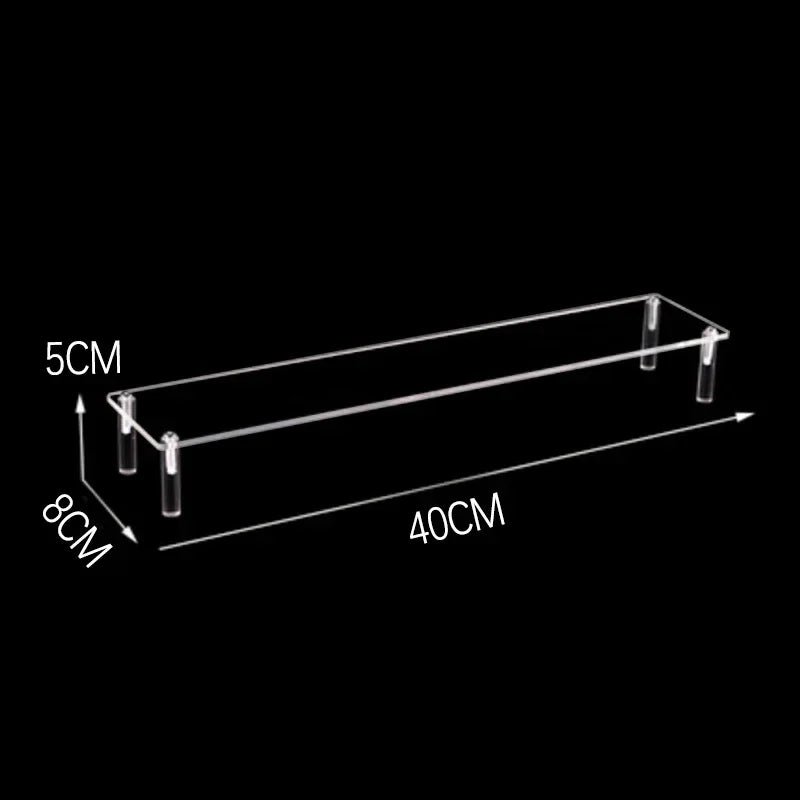 Acrylic Display Stand Transparent Ladder Shelf Doll Clay Figurine Animation Car Model Blind Box Perfume Storage Model Stand