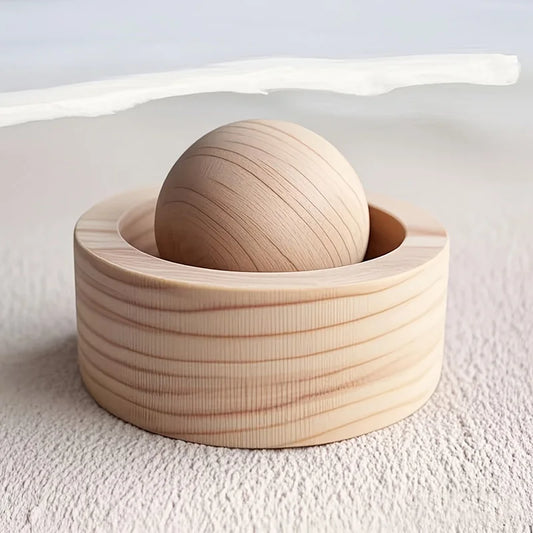 Car Wooden Essential Oil Diffusers-Spherical Design Natural Fragrance Dispersion Bedroom Decor Diffuser Car Home Room Fragrance