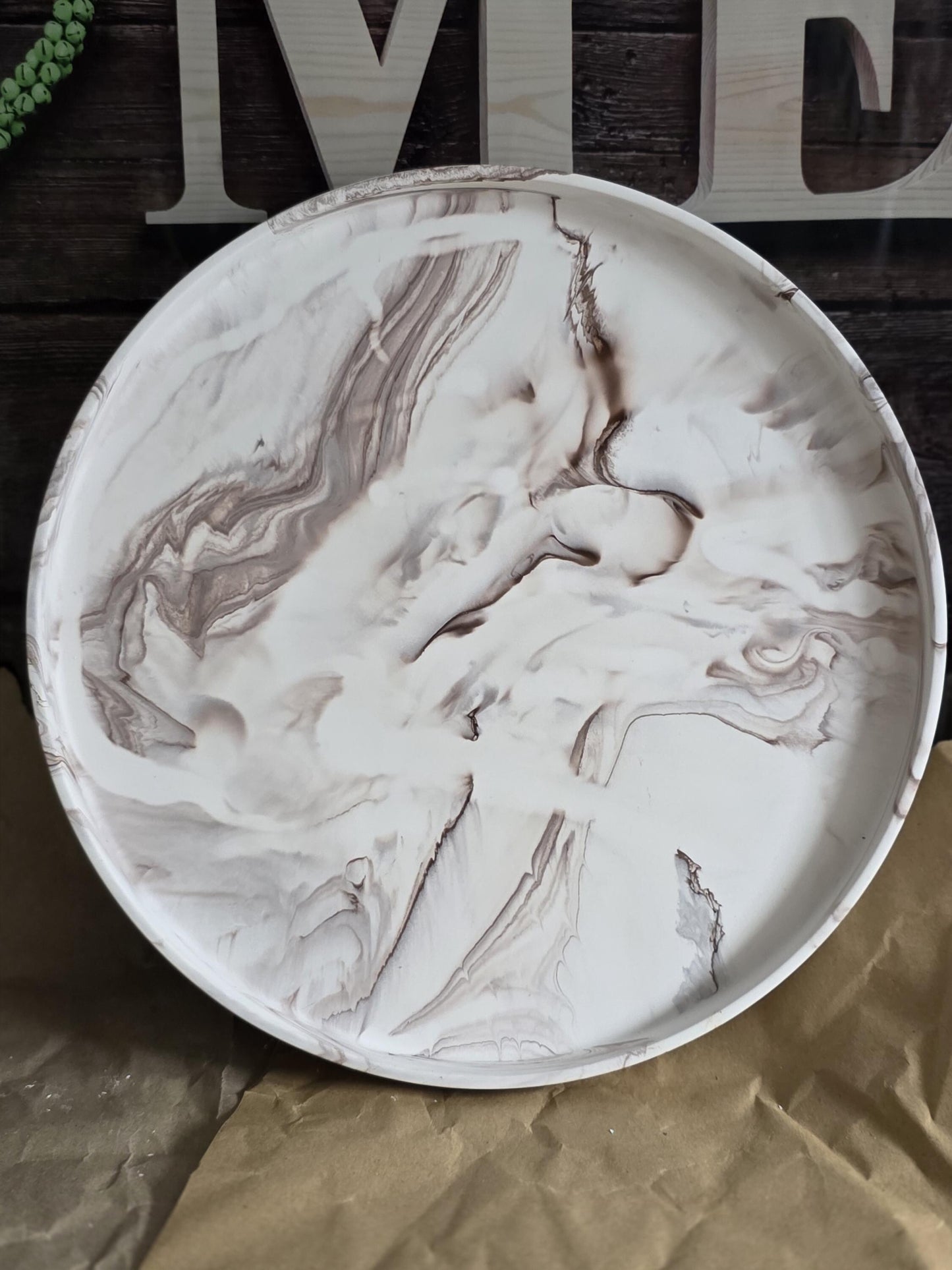 Large round Concrete Display Tray, Decorative Tray, Living Room Tray, Stone Tray, Trinket Dish Tray, Scandi Style, Marble Tray, Table Tray