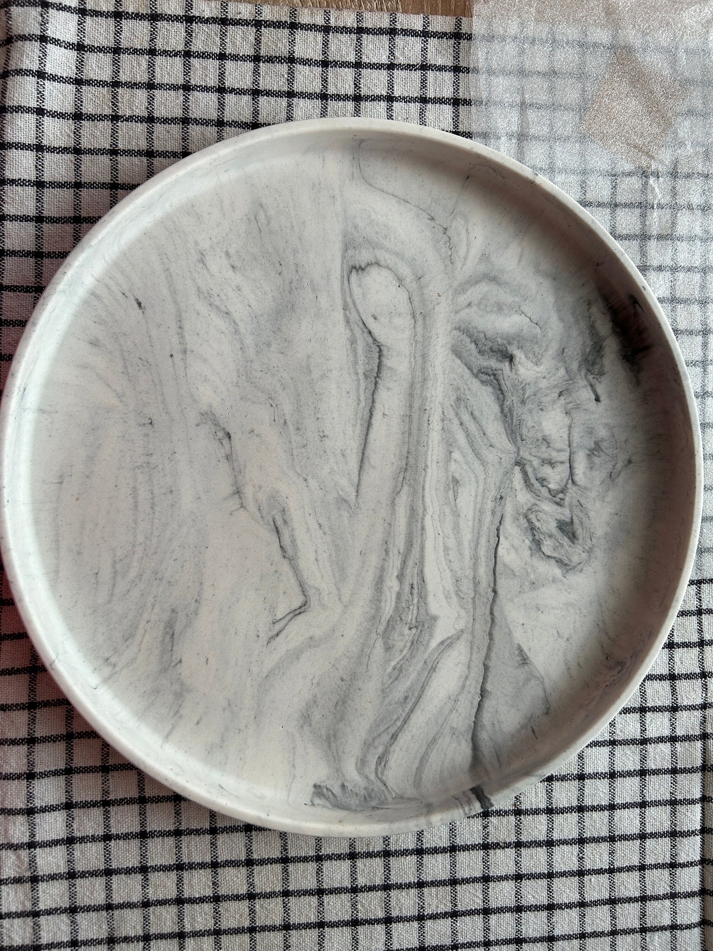 Large round Concrete Display Tray, Decorative Tray, Living Room Tray, Stone Tray, Trinket Dish Tray, Scandi Style, Marble Tray, Table Tray