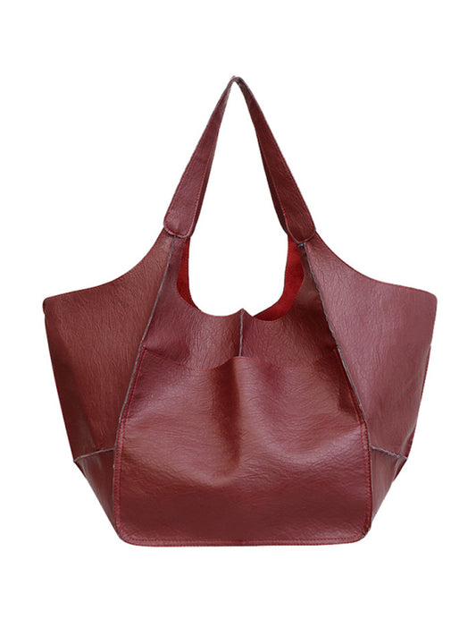 Madison Simple Large Bag Soft Leather Large Capacity One Shoulder Portable Tote Bag