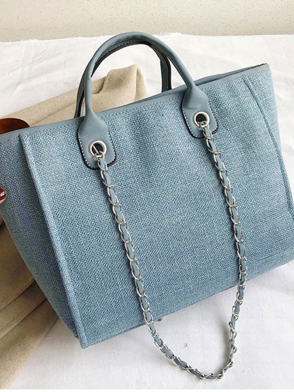 Bucket Women's Bag Large Capacity Portable Single Shoulder Diagonal Chain Tote Bag