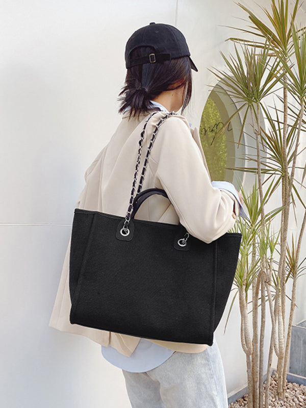 Bucket Women's Bag Large Capacity Portable Single Shoulder Diagonal Chain Tote Bag