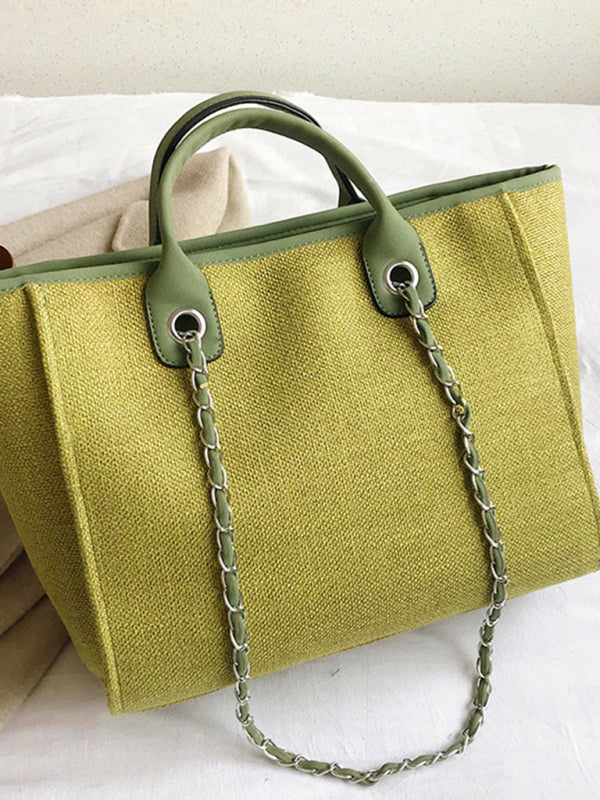 Bucket Women's Bag Large Capacity Portable Single Shoulder Diagonal Chain Tote Bag