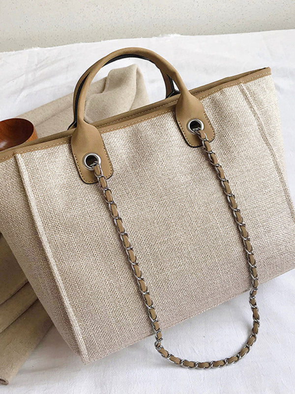 Bucket Women's Bag Large Capacity Portable Single Shoulder Diagonal Chain Tote Bag
