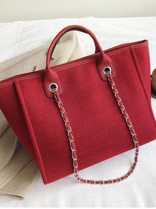 Bucket Women's Bag Large Capacity Portable Single Shoulder Diagonal Chain Tote Bag