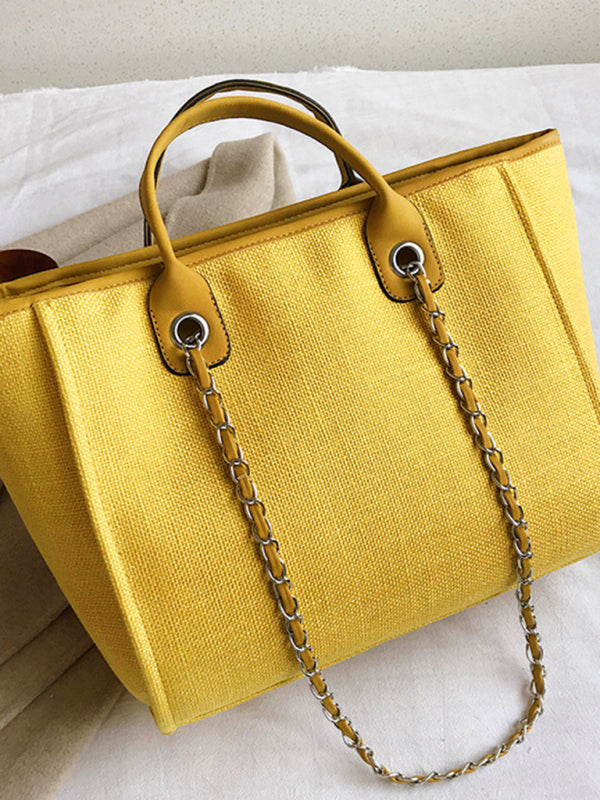 Bucket Women's Bag Large Capacity Portable Single Shoulder Diagonal Chain Tote Bag